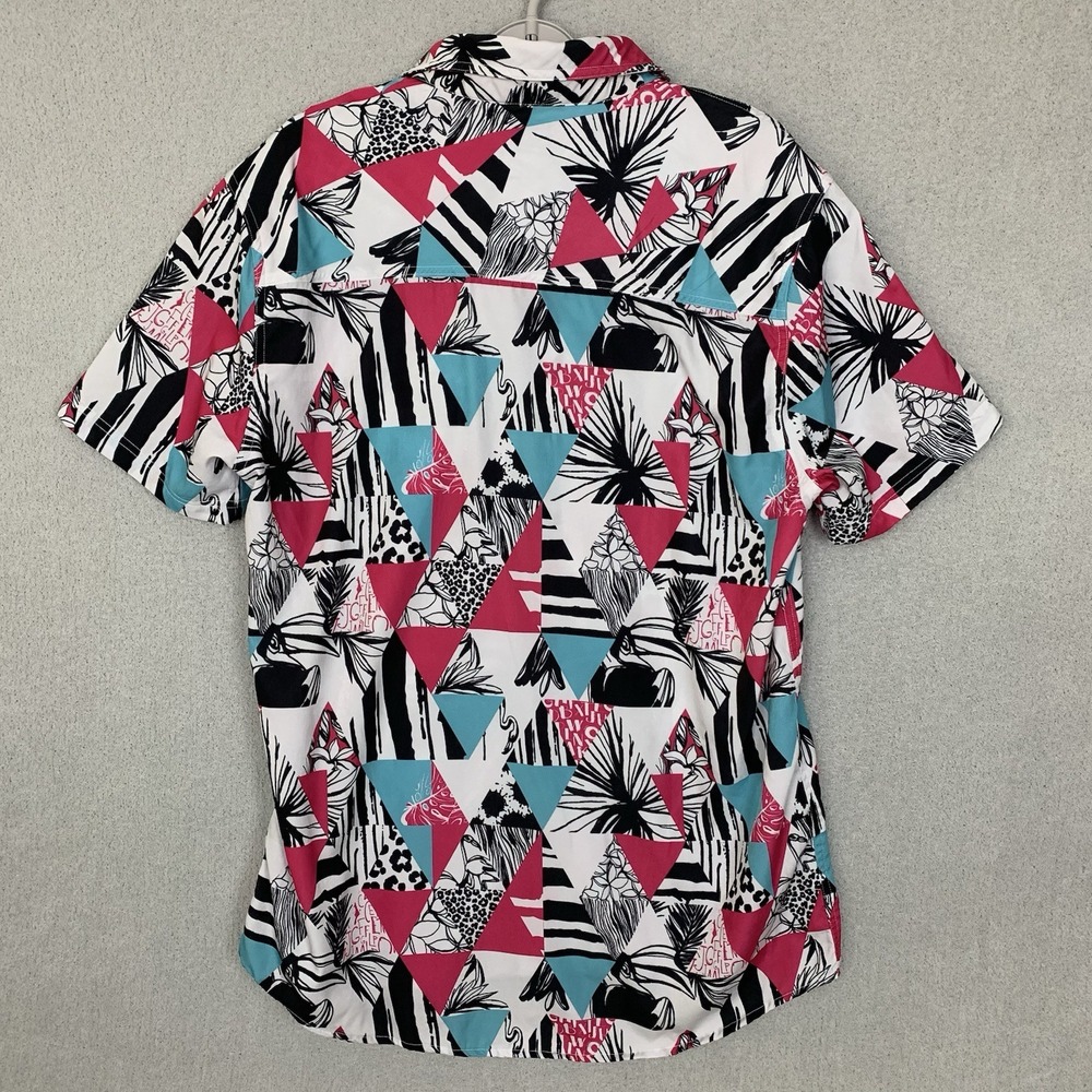 Bleeker & Mercer Shirt Men's XL Short Sleeve Multicolor Abstract Geometric Artsy - Picture 3 of 7